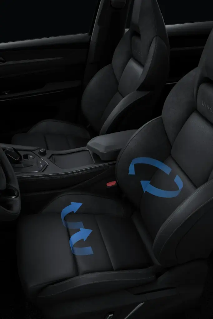 Integrated Sporty Premium Seats and Ventilation